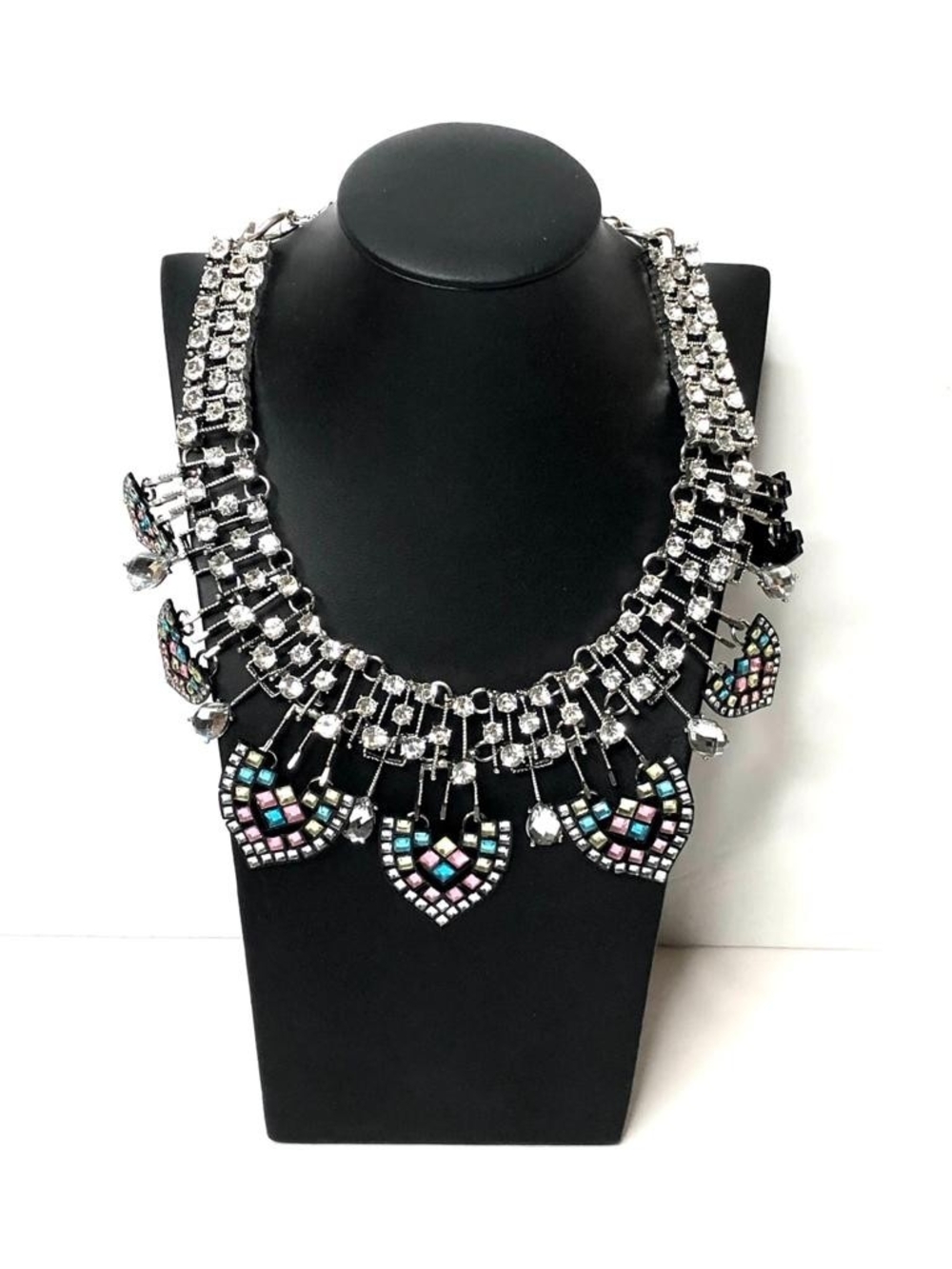 Crystal Multicolor Statement Necklace - Women Jewelry